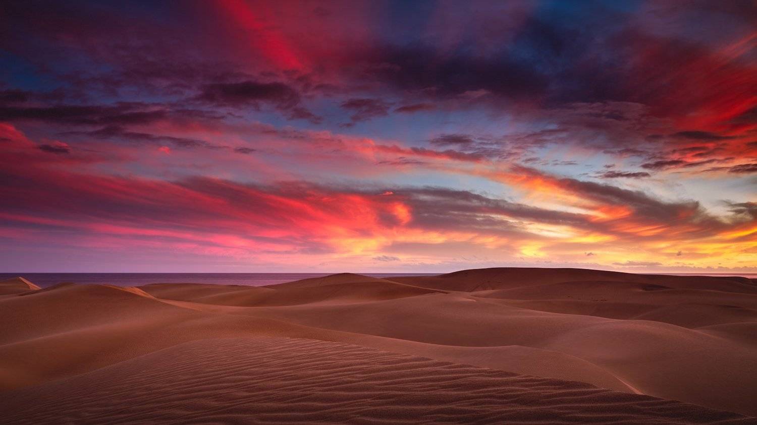 Закат, Краскинеба, Пейзаж, Пустыня, Смилык Павел