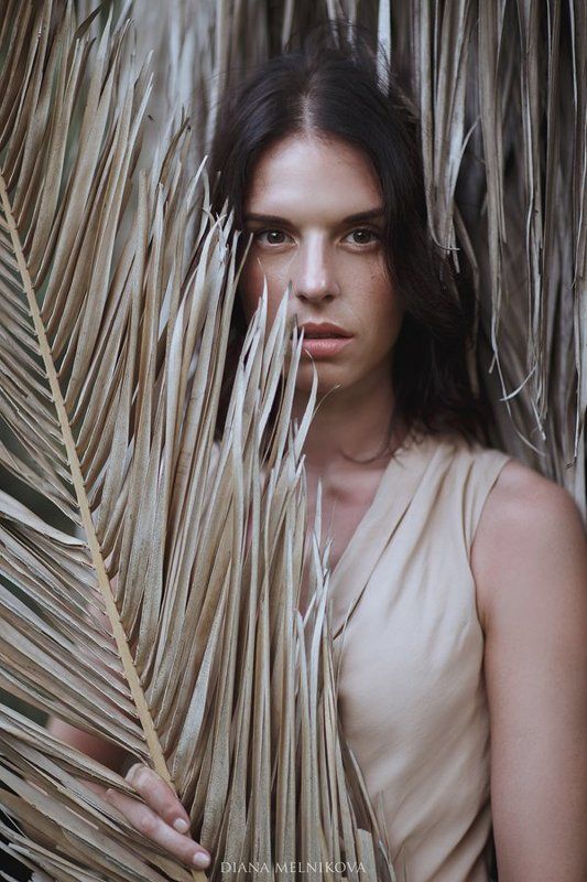 девушка лето пальма ***photo preview