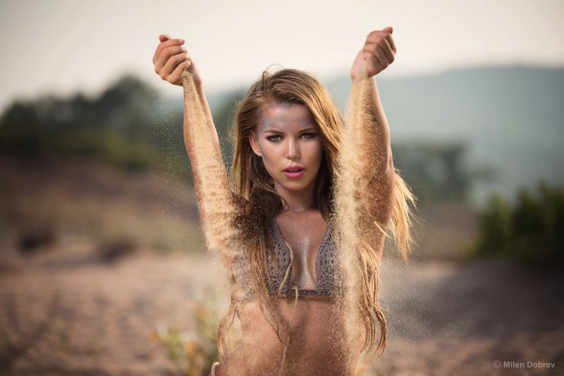 Model, beach, sand, beauty ***photo preview