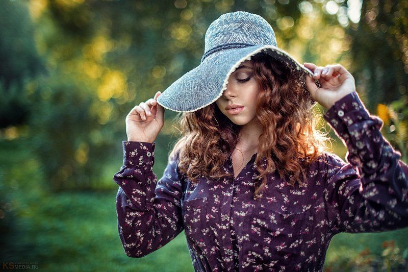 Девушка, Лето, Шляпа Аня фото превью