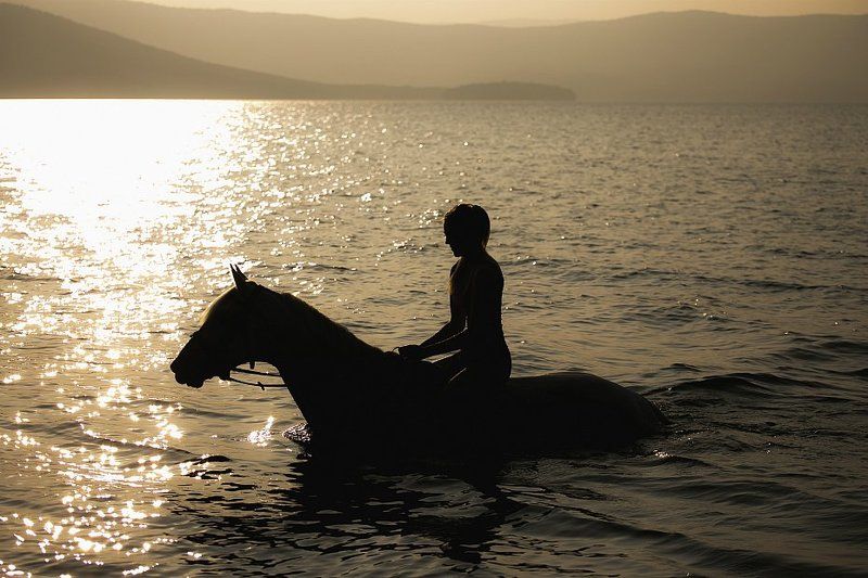 Закат, Озеро, Тургояк На закатеphoto preview