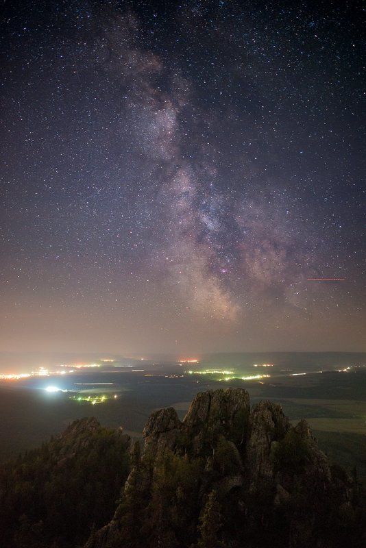Южный Урал, Белорецк, Малиновая, АстроФото, Млечный путь Ночь на высоте 1152 метраphoto preview