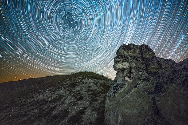 треки, звезды, Дивногорье Меловой Сфинксphoto preview