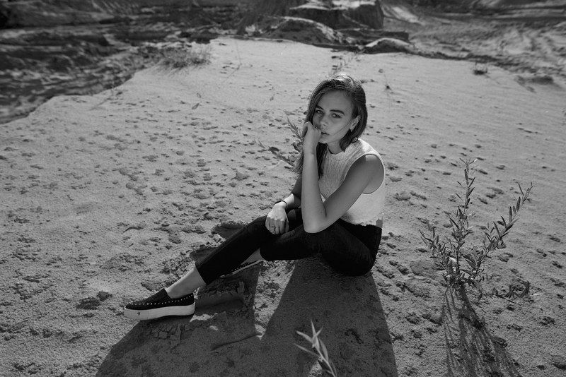 песок, ветер, карьер Ангелинаphoto preview