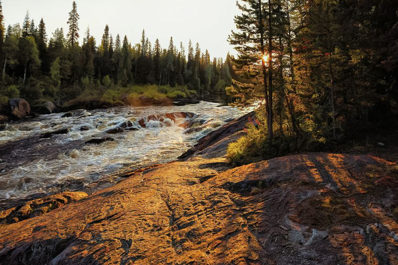 закат,река,пейзаж,тумча На закатеphoto preview