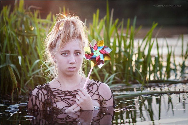 вода река озеро русалка нимфа кикимора сеть Катяphoto preview