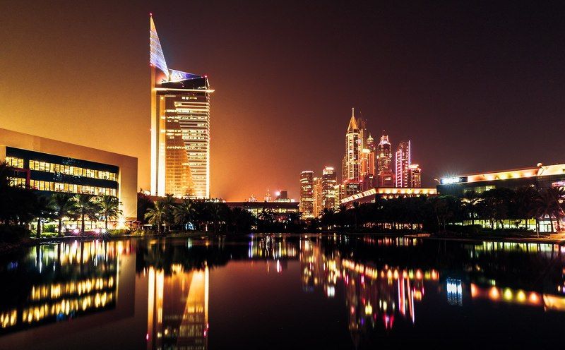 Architecture, City, Color, Dubai, Landscape, Night, Nikon, Uae Internet Cityphoto preview