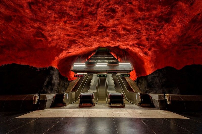 метро, город, швеция, стокгольм Жерло вулканаphoto preview