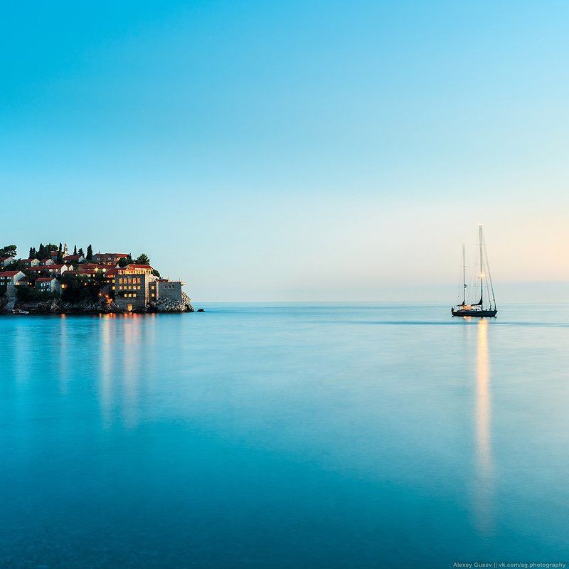 seascape,sea,blue,night,island,ship,boat,summer,water Sail awayphoto preview