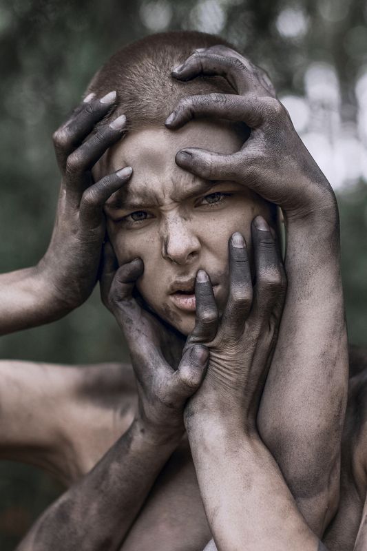 портрет, глаза, волосы, девушка, веснушки, лето, арт, photo preview