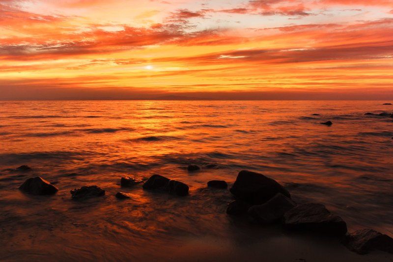 Red sunset фото превью