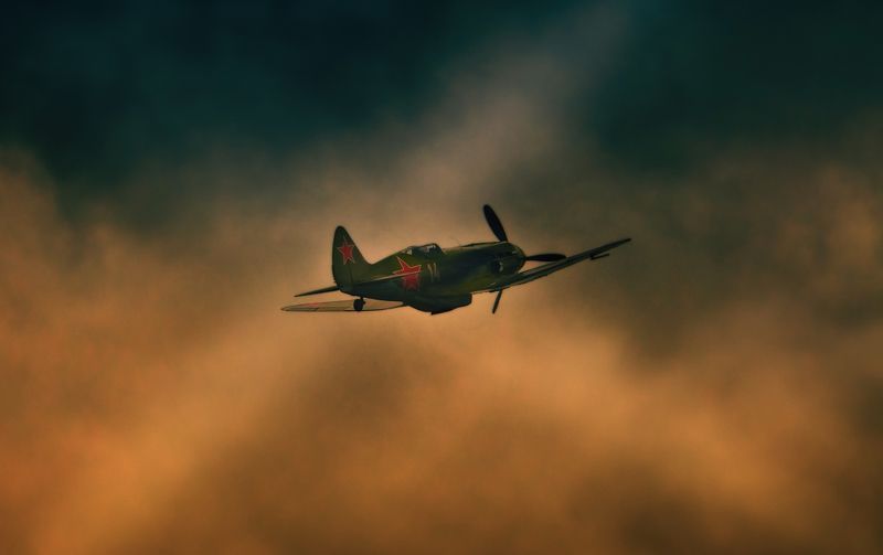 авиация, война, зарево, миг-3, небо, самолёт, reconstruction, Небо войныphoto preview