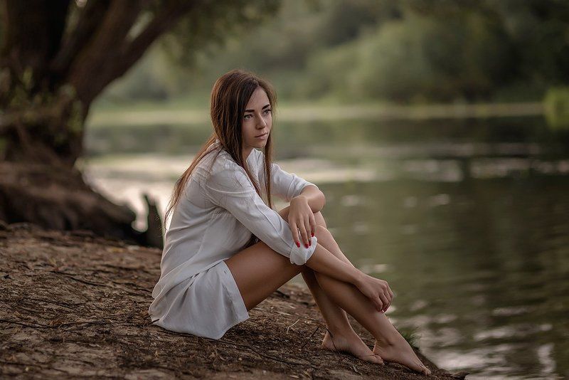 85mm, 85мм, nikon, вода, девушка, портрет, река Машаphoto preview