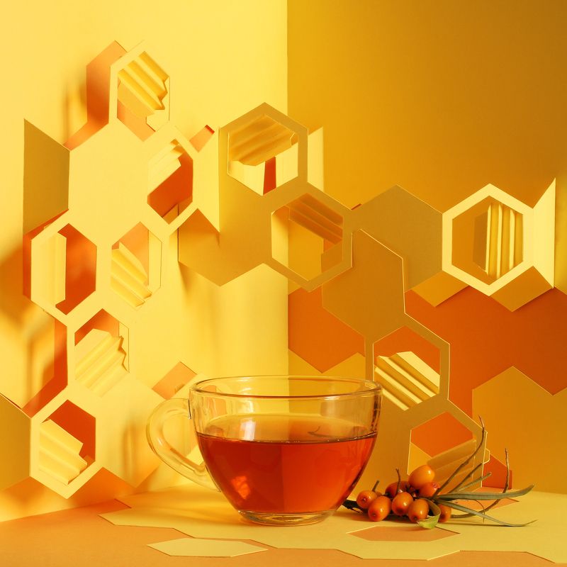 Чай с медом и облепихойphoto preview