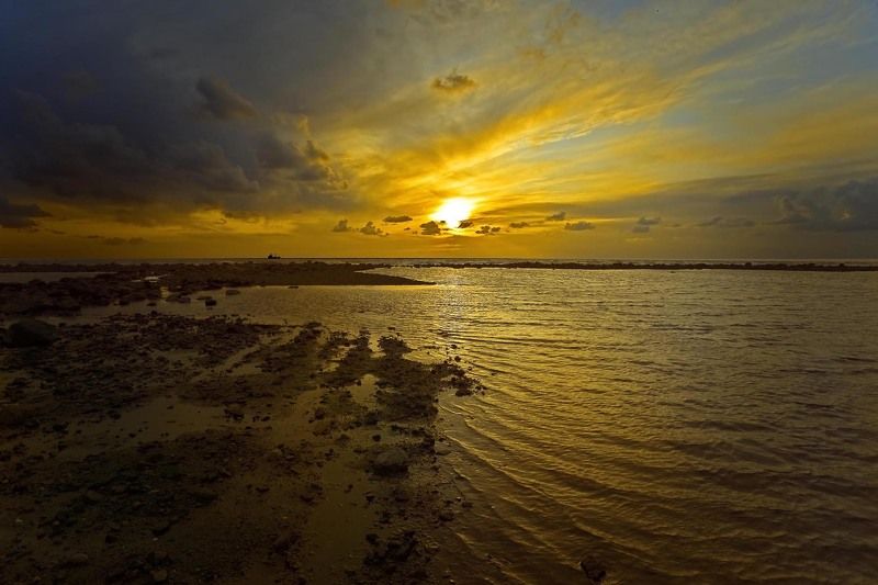 море, закат, солнце, вода вечерние зарисовкиphoto preview