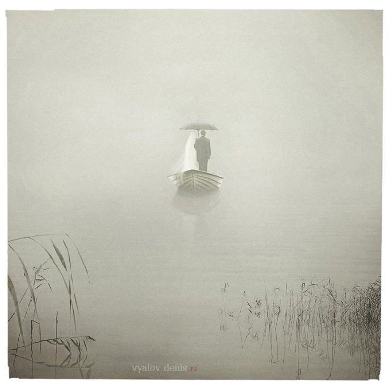 лодка, озеро, туман Сны о замужестве Элеоноры Крохенбауэрphoto preview