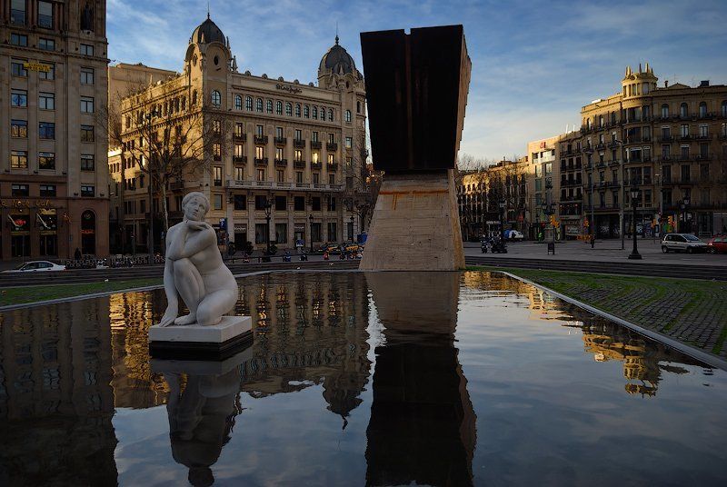 барселона, испания, город, утро Пробуждениеphoto preview