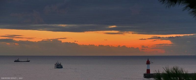 сочи, море, маяк На закате....photo preview