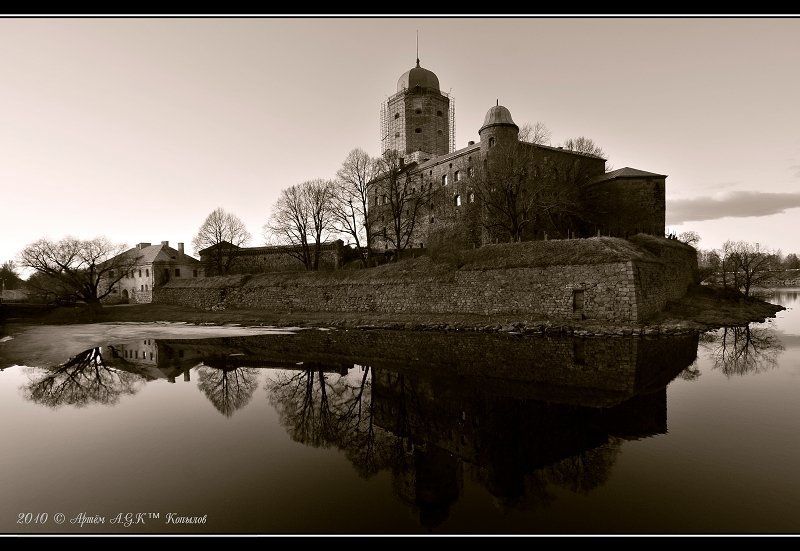 выборг, замок, крепость, олаф, сумерки, отражение, вечер, вода Сумеречный Замокphoto preview