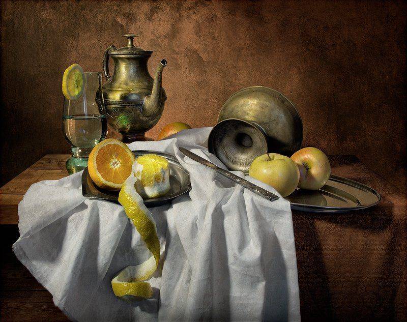 натюрморт, постановка, драпировка, бокал, напиток, Артур