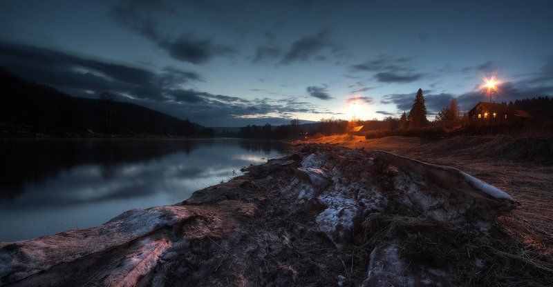 фонари, юрий, сказка, вепский край, ночь Апрельские торосыphoto preview