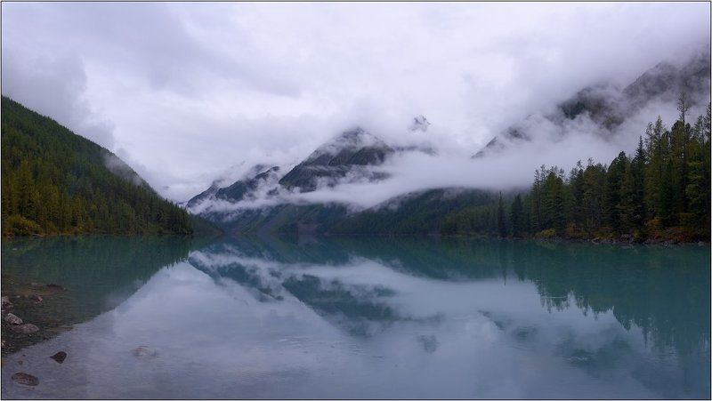 горный алтай, оз. кучерлинское туманное зеркало кучерлыphoto preview