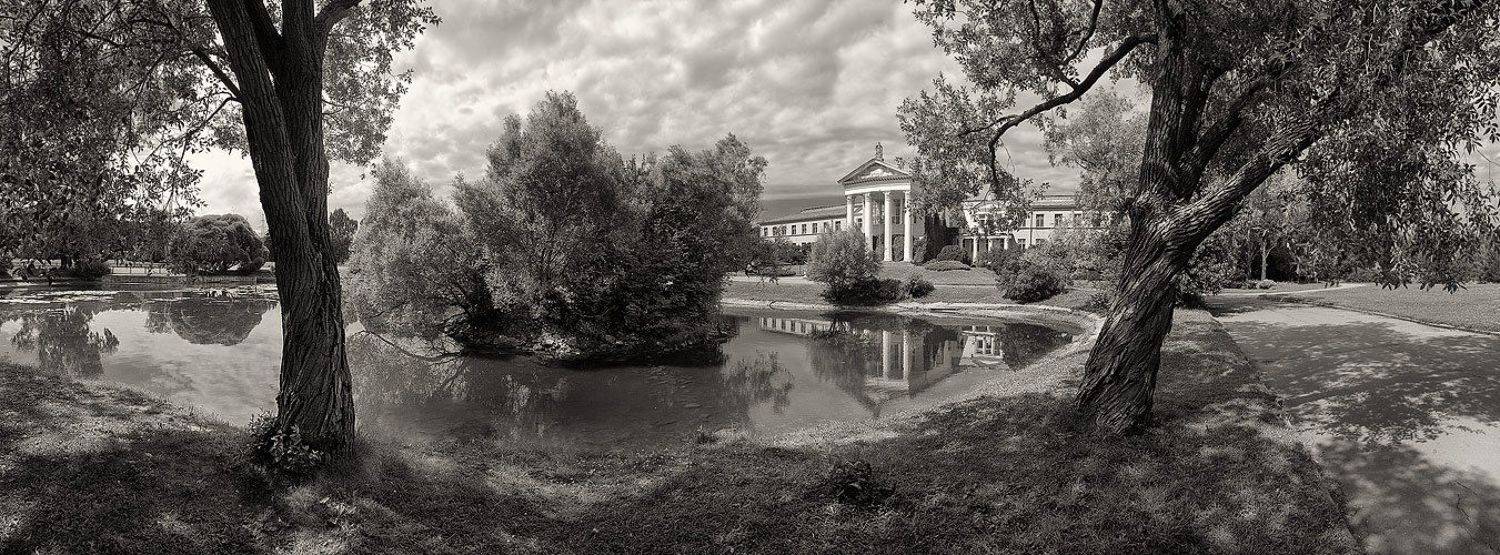 ч/б, панорама, лето, тень, фактура, Артур Абидинов