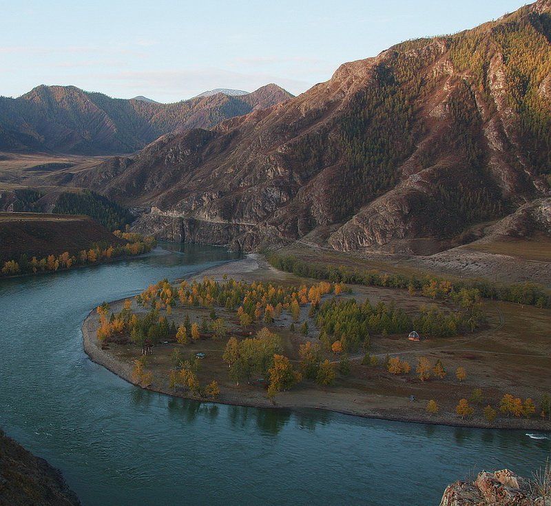 алтай,катунь,горы Здесь начинается Катунь бирюзовая...(конец сентября)photo preview