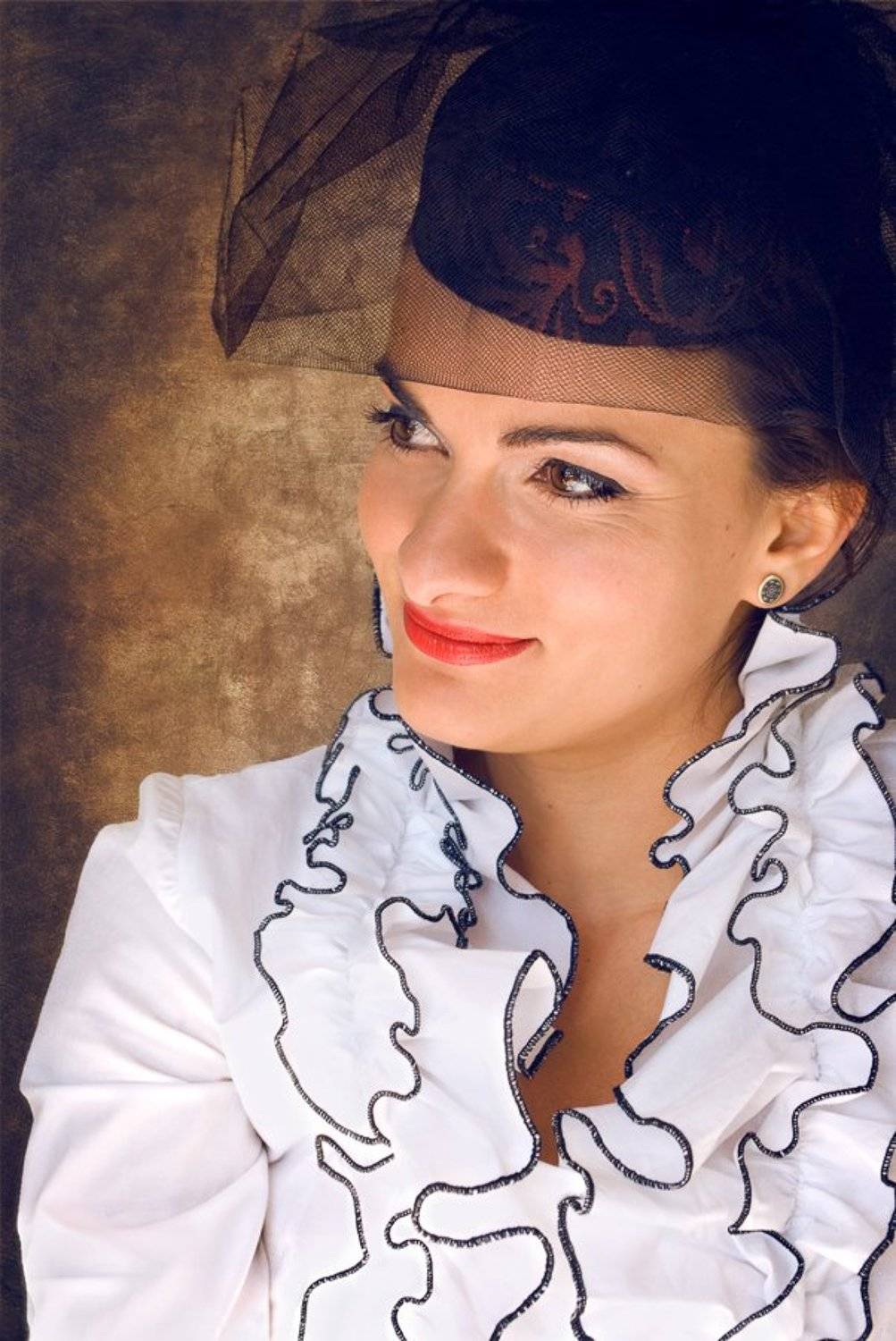 Автор: Anastasiya Zorina девушка, портрет, шляпка, вуаль, Anastasiya Zorina