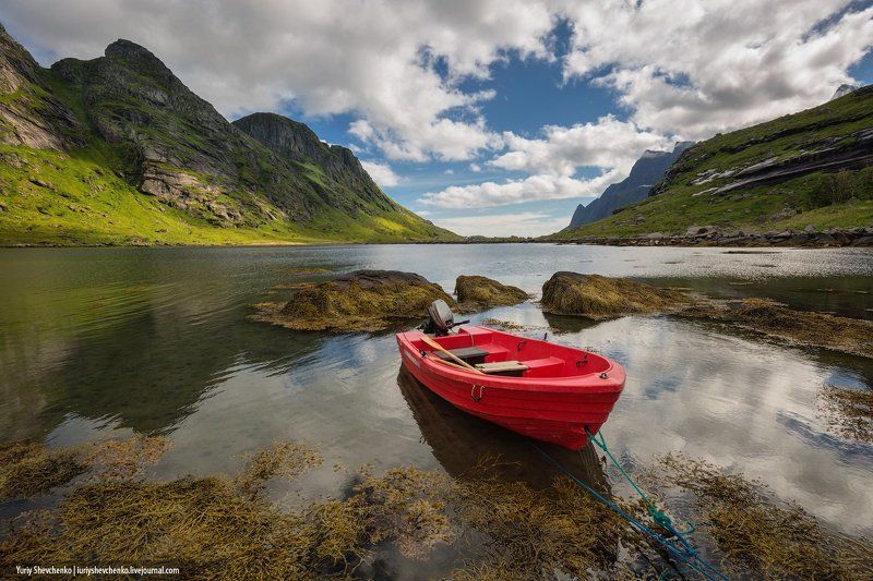 Lofoten, Norway, Seascape, Лофотены, Норвегия Lofoten boat.photo preview
