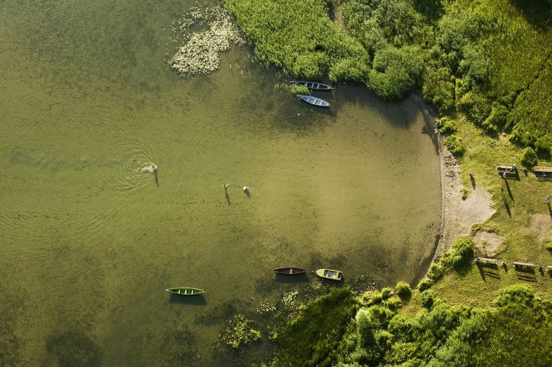 Раннее утро над Плещеевым озером Переславского района Ярославской области.photo preview