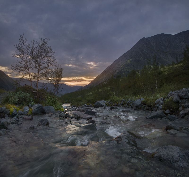 Хибины, Khibiny, Кольский полуостров, закат, Крайний север Вечерело....photo preview