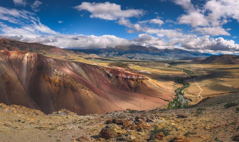 Кызыл-Чин, Горный Алтай, дорога, Марс, Россия, природа, пейзаж. Дорога к Марсу.photo preview