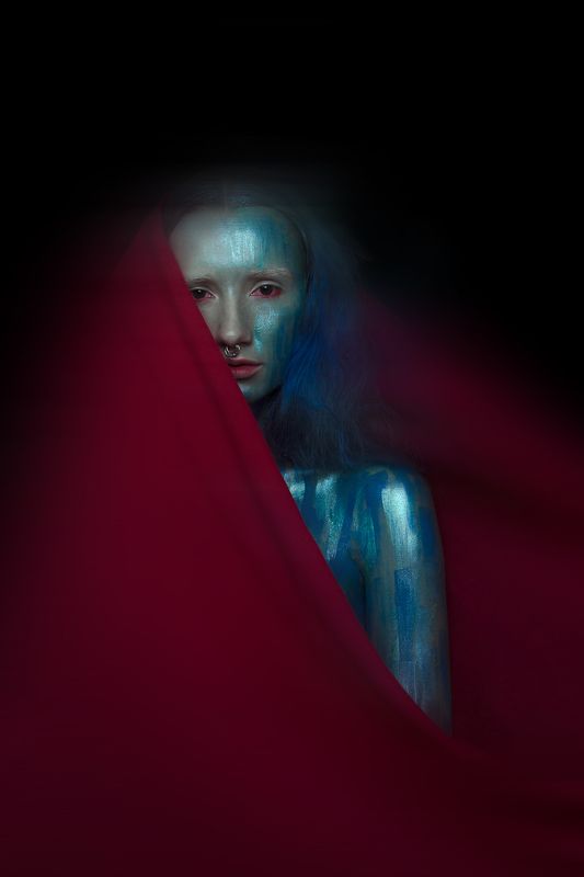 Art, Art photo, Blue, Bluehair, Color, Colorful, Colors, Fine art, Painting M E R M A I Dphoto preview