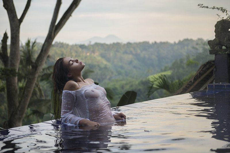 вулканы, горы, Убуд, Бали, джунгли Встречая рассветphoto preview