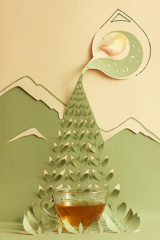 Зеленый чай с лепестками розphoto preview