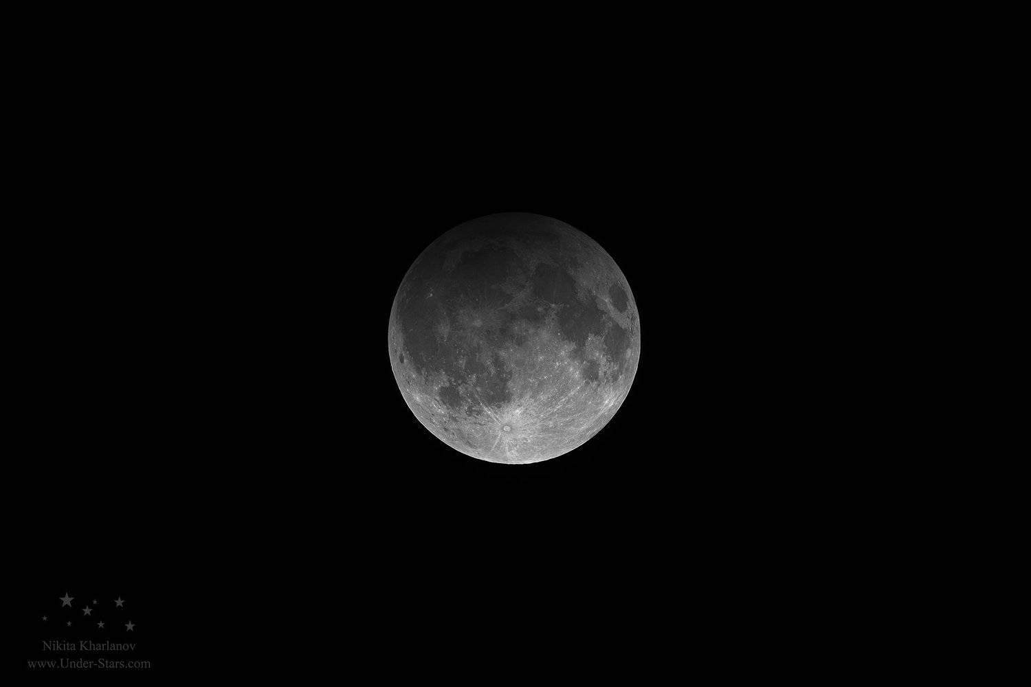 Лунное затмение. Автор: Харланов Никита луна, затмение, астрофото, лунное затмение, полутеневое затмение, тень земли, Харланов Никита