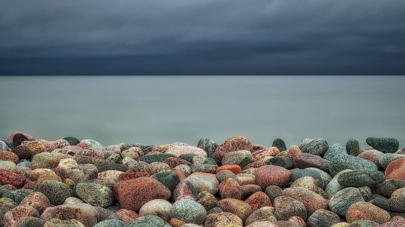 estonia, europe, sea, seascape, nature, travel, long exposure, pebble, stone, mood Mawe фото превью
