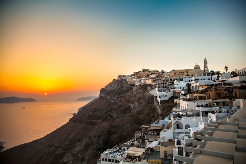 Санторини, Греция, закат, остров Закат на о.Санториниphoto preview
