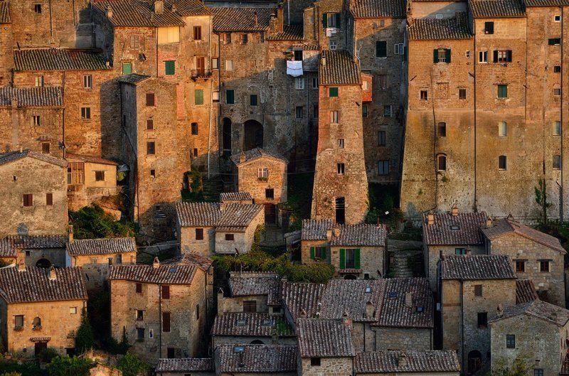 сорано, италия, sorano, italy Сорано - древний город из туфаphoto preview