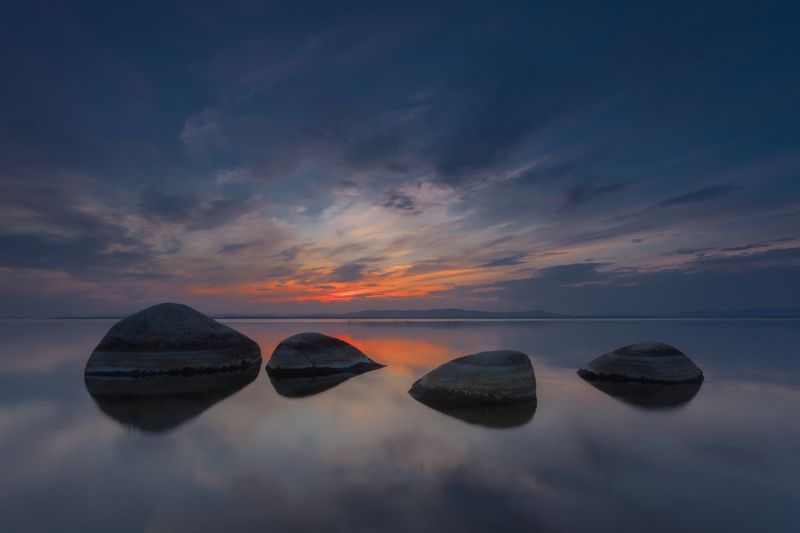 Закат, Иртяш, Камни, Южный урал Камни Счастья озера Иртяш фото превью