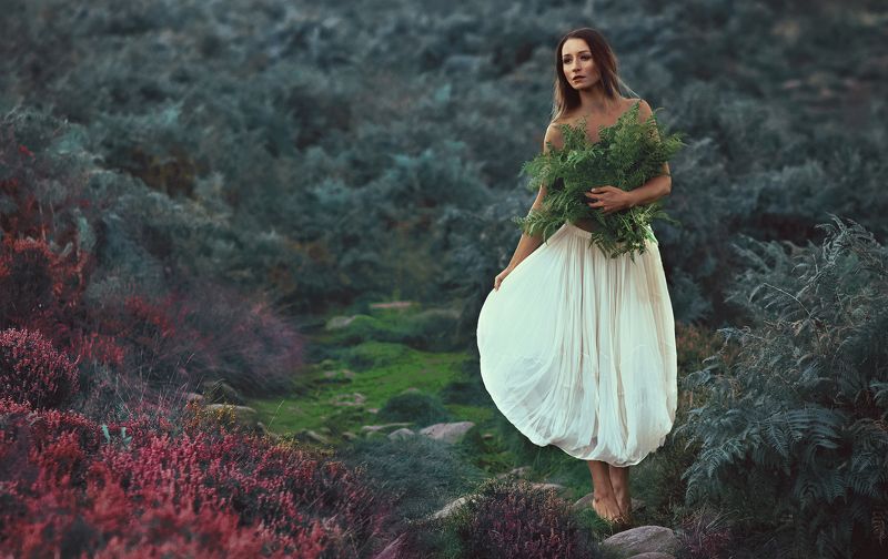 #portrait #girl #nature #topless #fairy #whitedress  Ewaphoto preview