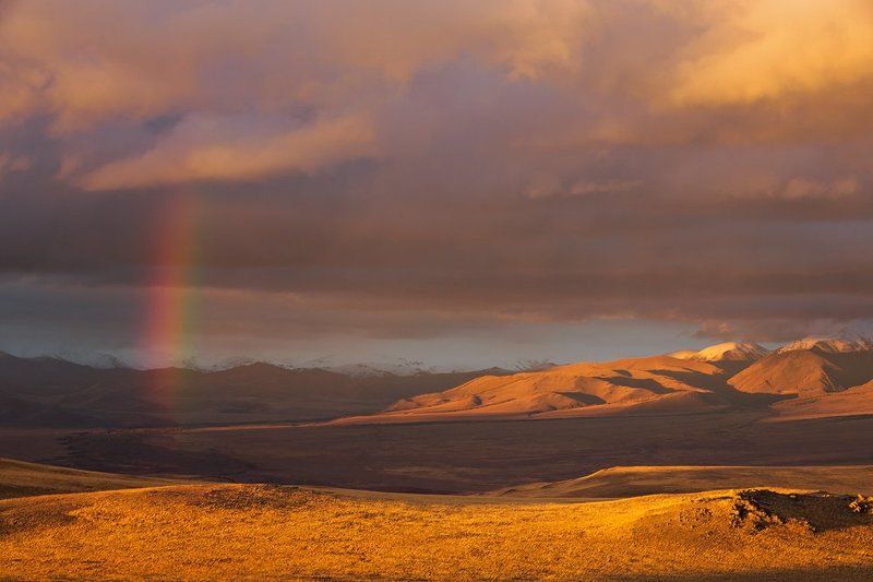 Радужный вечер в горах.photo preview