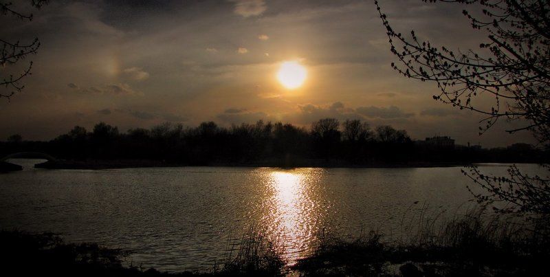 пейзаж,.закат,природа Закат на московских прудах.photo preview