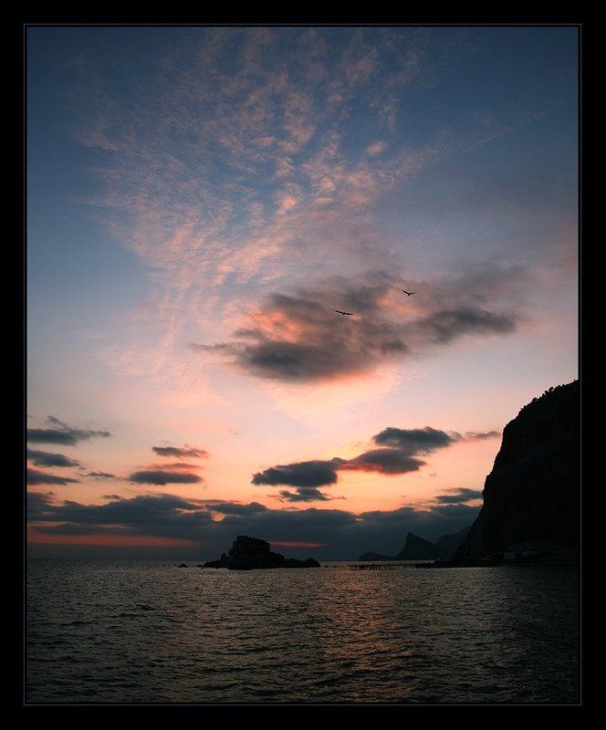 море, вечер, судак, крым Когда на море опускается ночь...photo preview