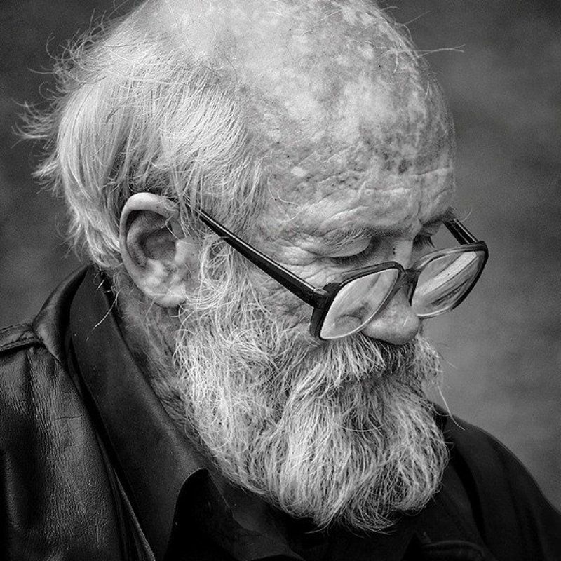 дед, портрет, чб, очки, борода, москва Дедphoto preview