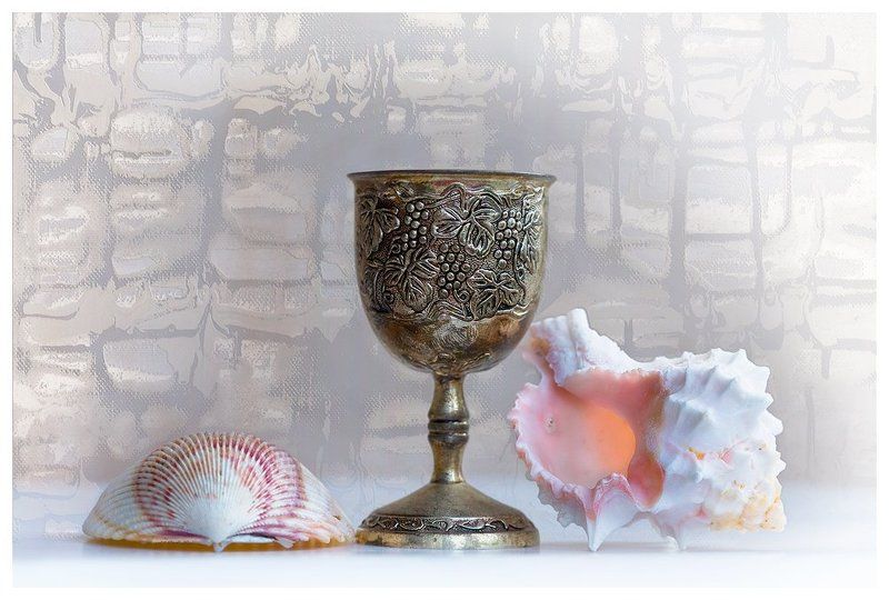 кубок, ракушки Про вино и море...photo preview