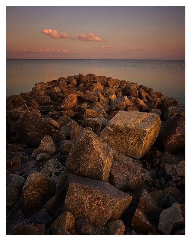 азовское, море, приморск, вечер, море, закат, камни Закатный хаосphoto preview