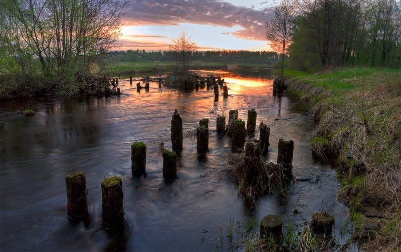 рассвет, река, утро в ожидании солнцаphoto preview