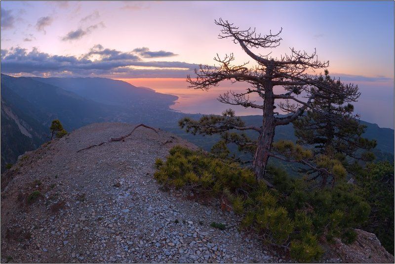 рассвет, крым, ялта утро над Ялтойphoto preview